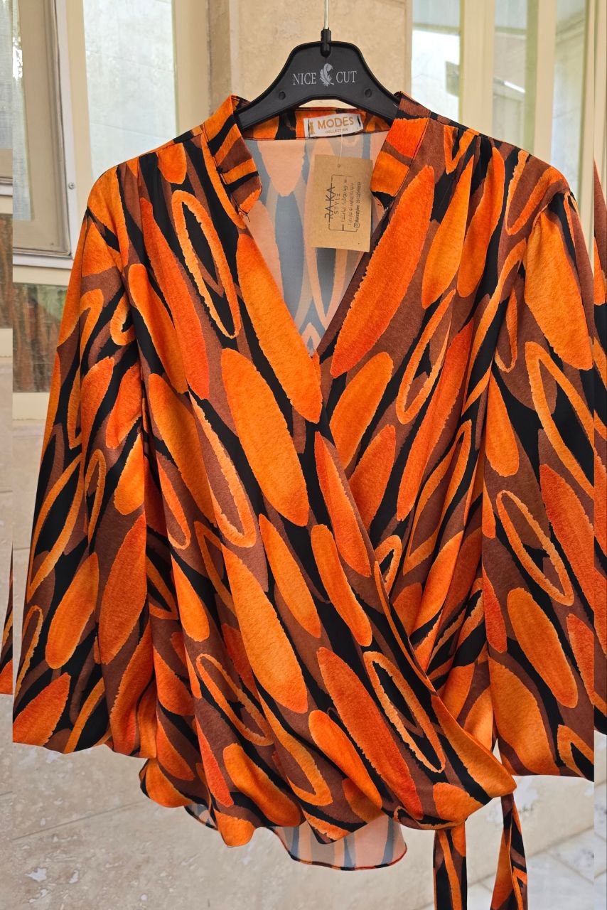 شومیز گره ای الیزه ابریشم