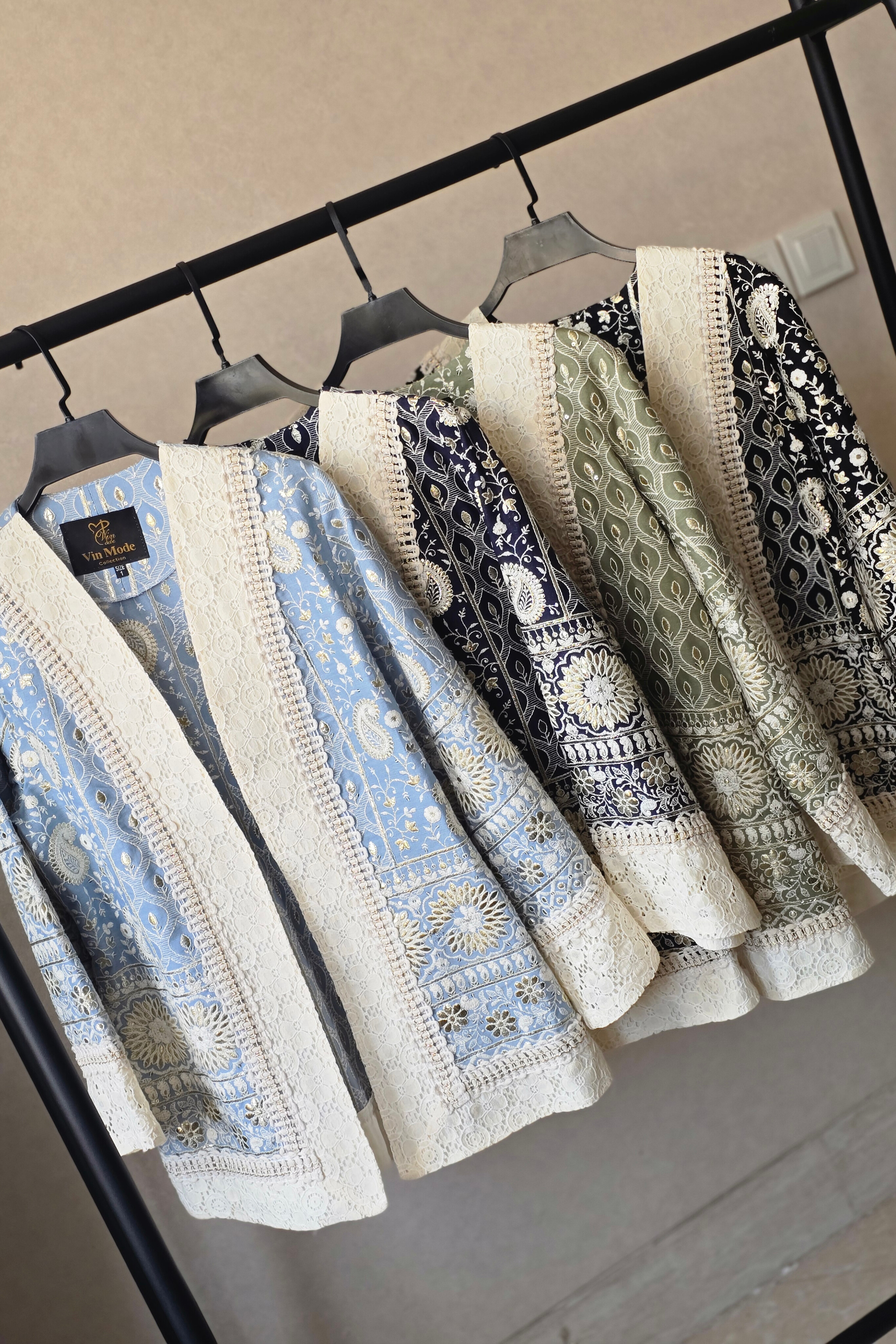 کت سوزندوزی پارچه وارداتی