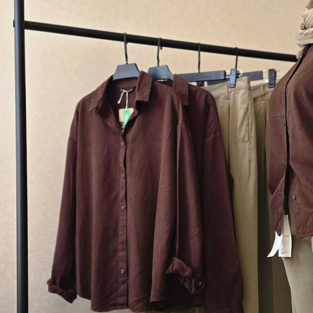 شومیز سیلک گرم بالا پاییزی برند رویال