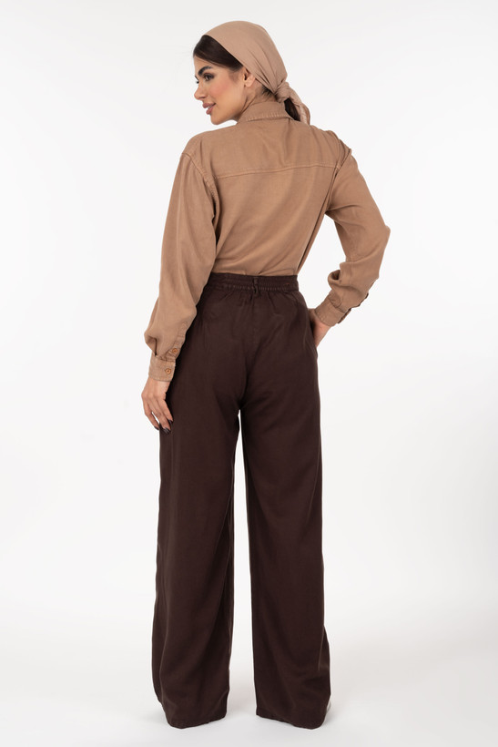 شلوار سیلک مدرن بگی پشت کش