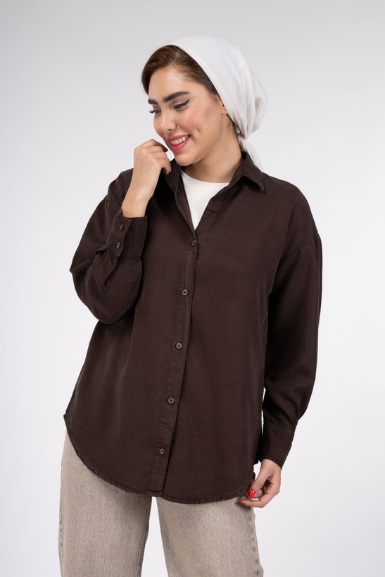 شومیز کتان سیلک گرم ۲ رویال جین سایزبندی s,m,l