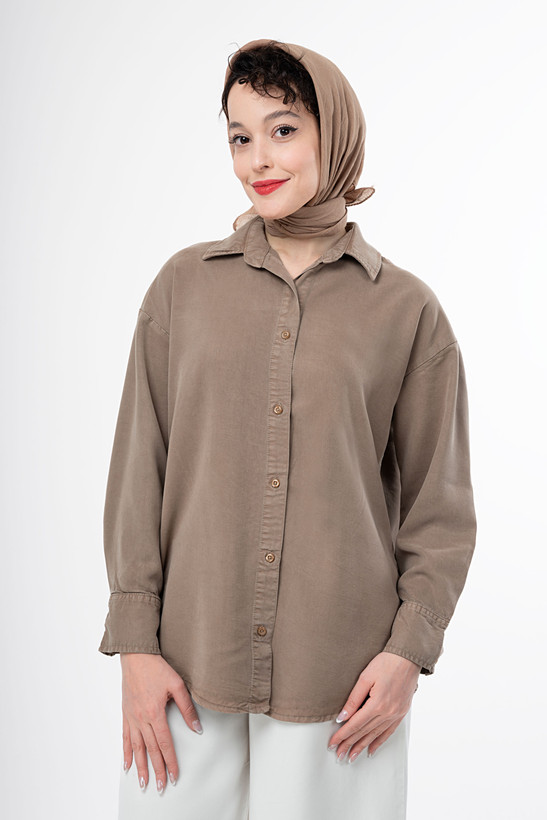 شومیز کتان سیلک گرم ۲ رویال جین سایزبندی s,m,l