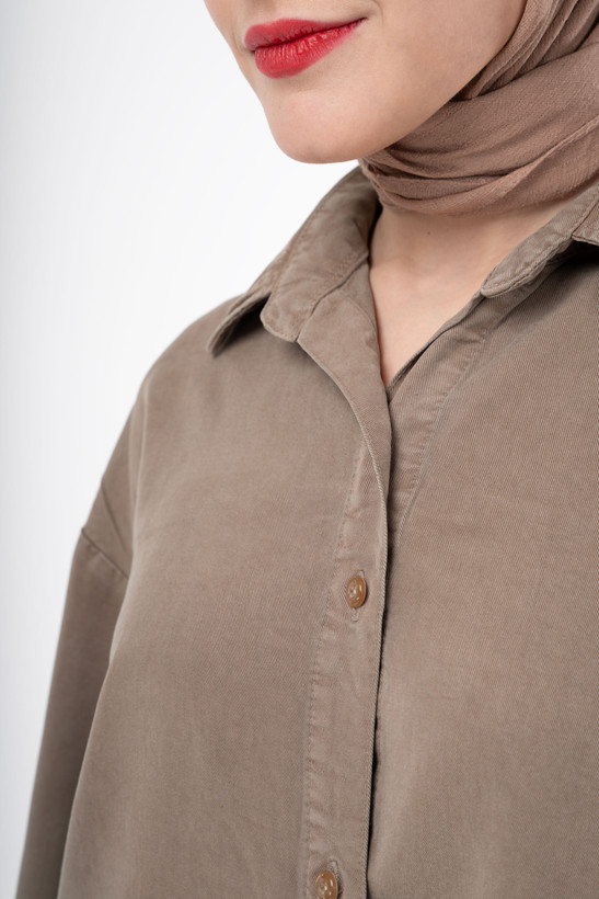 شومیز کتان سیلک گرم ۲ رویال جین سایزبندی s,m,l