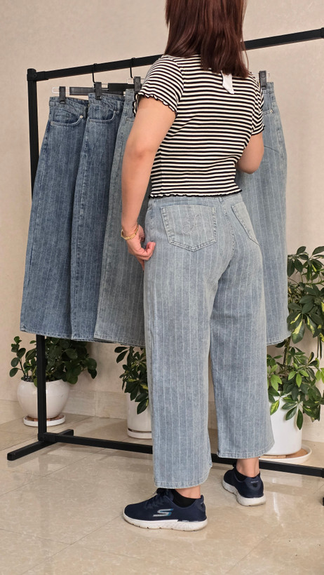 شلوار جین واید آبی یخی دیپلمات جنیکا