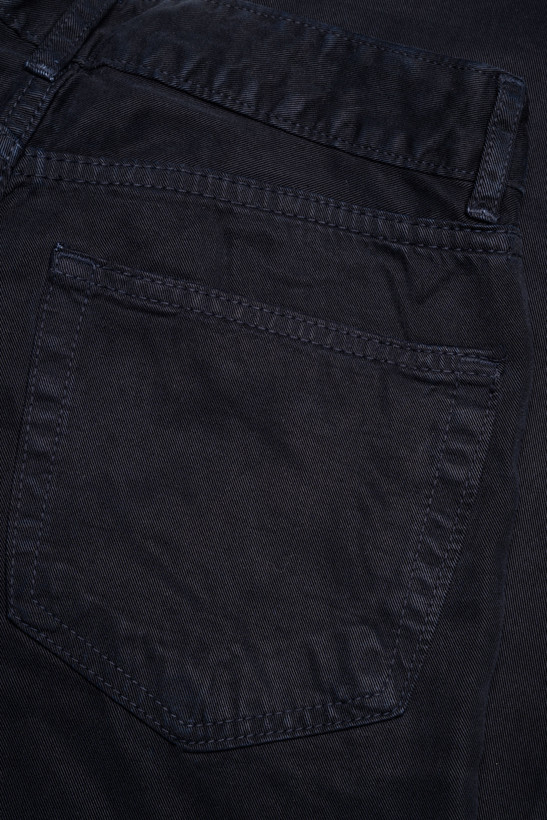 شلوار سیلک راسته لاین کمر ساده گرم 3 قد 105 سرمه ای